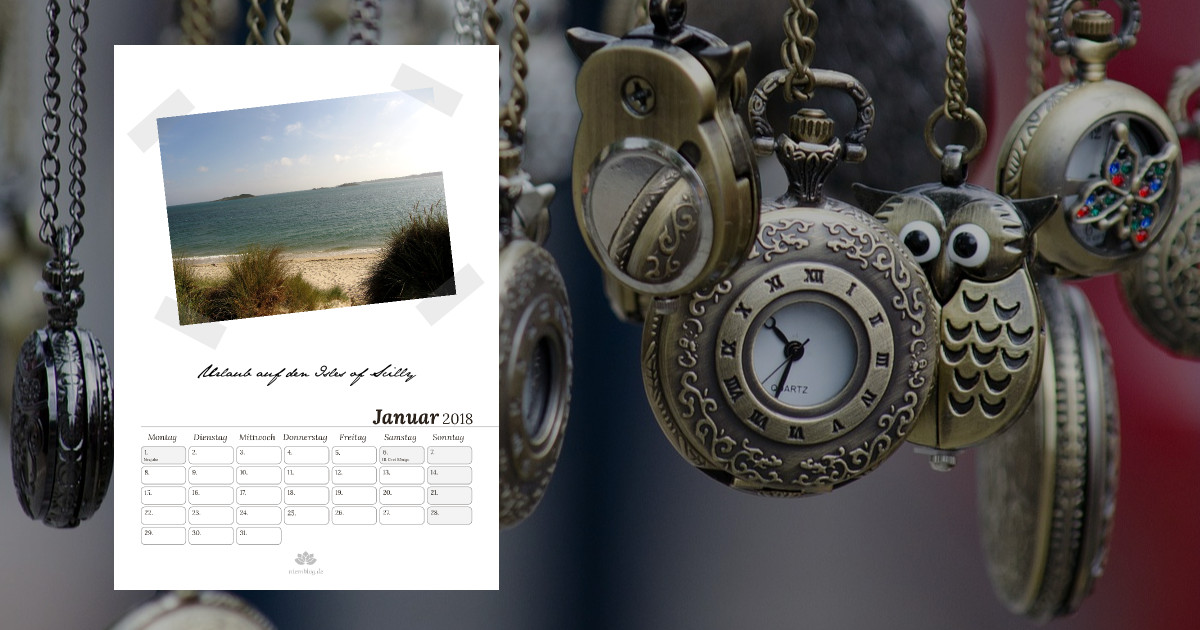 Bastelkalender selber machen mit Recyclingpapier