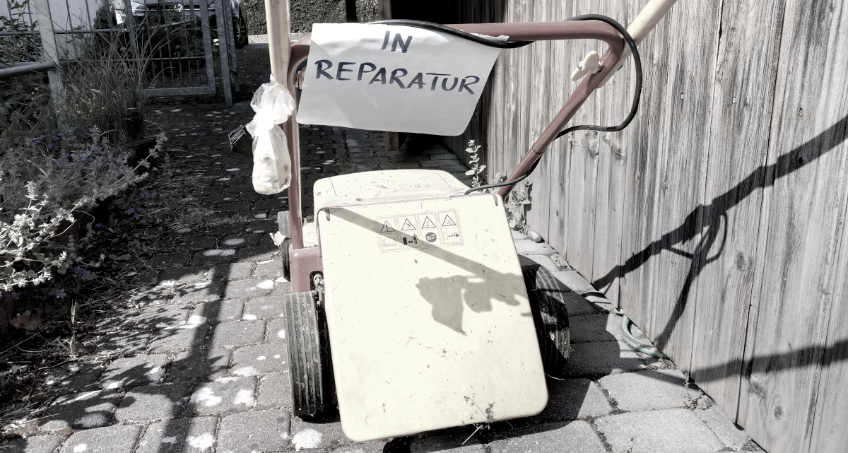 Elektro-Rasenmäher reparieren statt wegwerfen